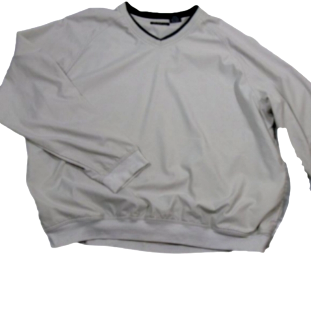 GEORGE Golf Men's Cream Pull Over Windbreaker Size XL